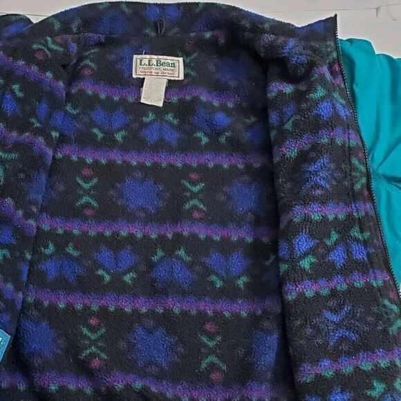 Vintage 90s L.L. Bean Warm Up Jacket Size Youth Large Fleece Winter USA Made - Picture 7 of 13